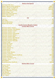 Mughal Fusion menu 8