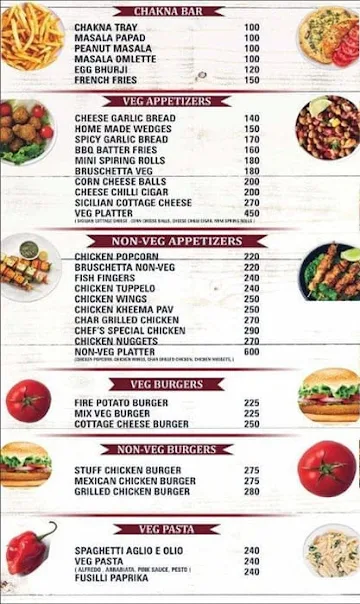 Brats Bar And Lounge menu 