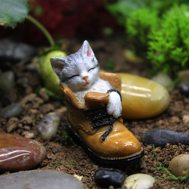 Creatief, leuk en schattig kattenmodel hars ambacht. Perfect voor decoratie en knutselprojecten. Brengt vreugde.
