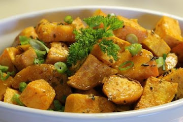 Spicy Roasted Sweet Potatoes