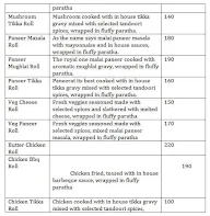 Wraps And Rolls menu 1