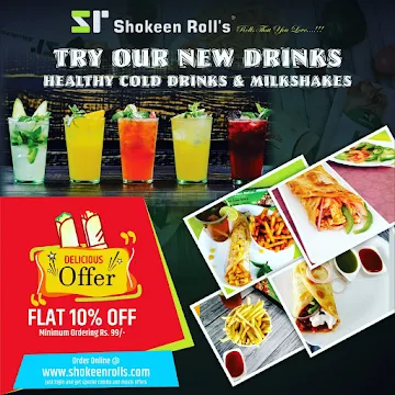 Shokeen Rolls menu 