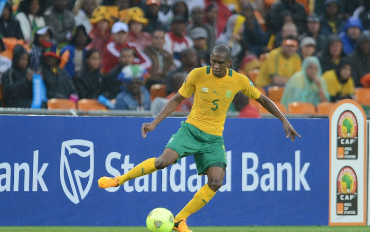 Anele Ngcongca during the 2013 Orange African Cup of Nations match between South Africa and Cape Verde Islands at the National Stadium on January 19, 2013 in Johannesburg.