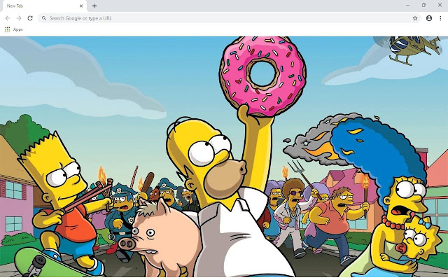 The Simpsons Wallpapers and New Tab