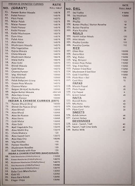 Paratha Junction menu 1