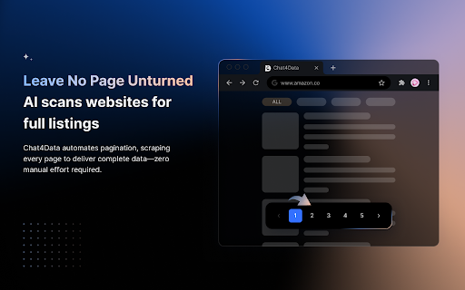 Chat4Data - AI web scraping extension Preview 6