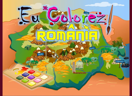 Eu descopar ROMANIA colorand-o