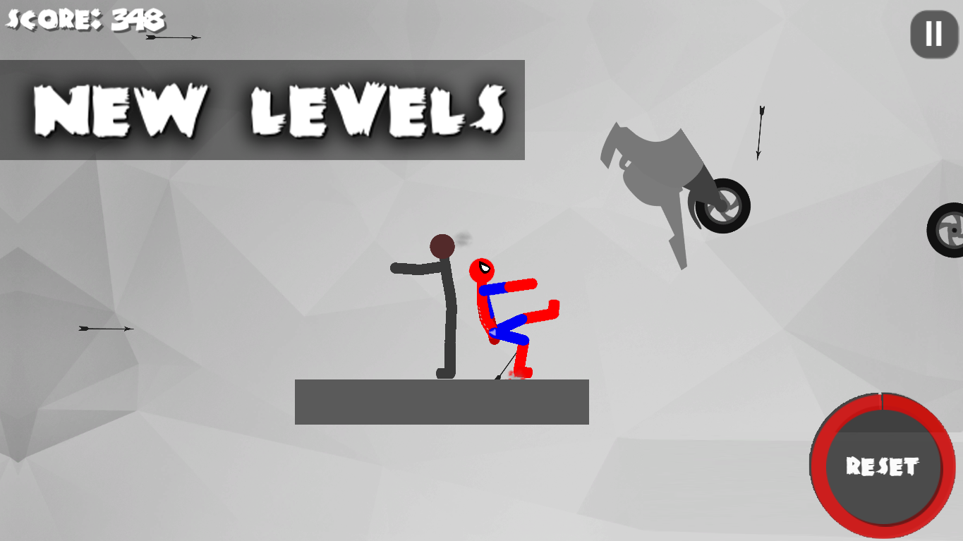   Stickman Dismount 3 Heroes🏁- 스크린샷 