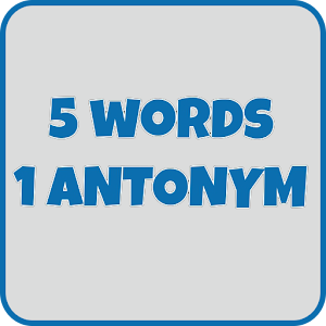 5 words 1 antonym game 1.0 Icon