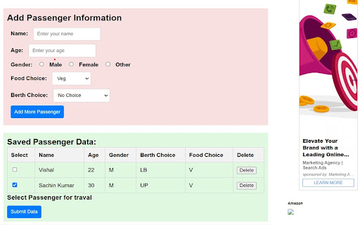 Auto order Tatkal Ticket