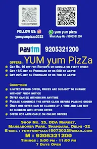 Yum Yum pizza menu 4