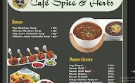 Cafe' Spice and Herbs menu 2