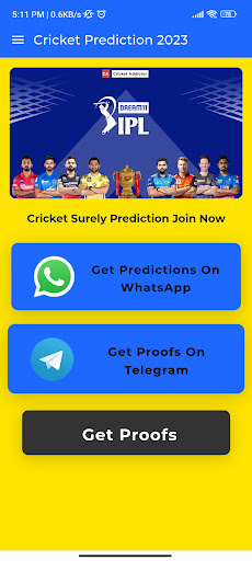 Screenshot Cricket Toss Match Prediction