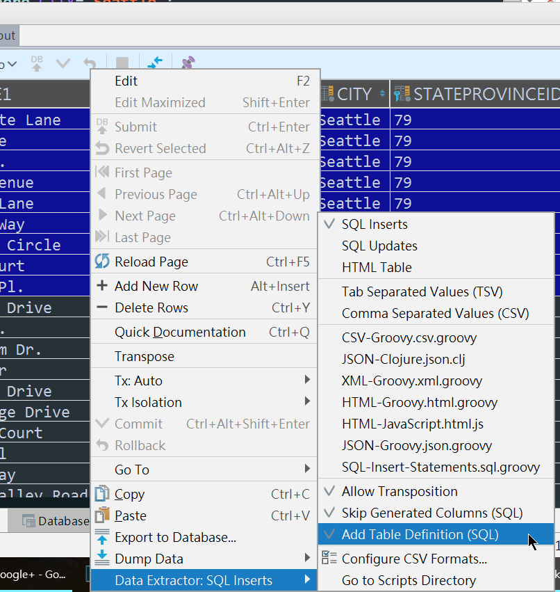 SQL insert add table