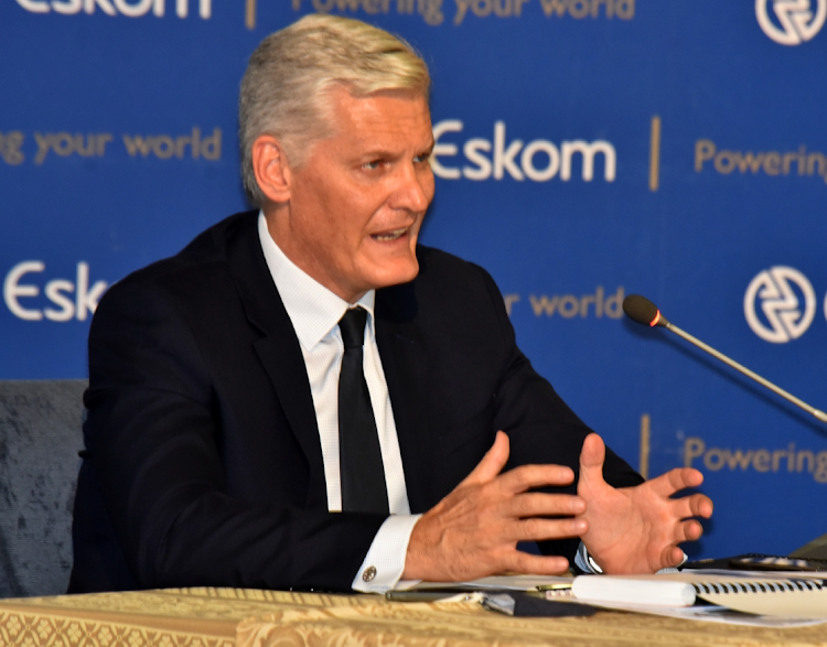 Eskom CEO André de Ruyter Picture: FREDDY MAVUNDA