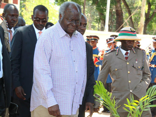 Retired president Mwai Kibaki.