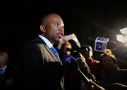 Mmusi Maimane, leader of the Democratic Alliance (DA) party, speaks after the motion of no confidence against South African president Jacob Zuma in parliament was defeated in Cape Town, South Africa, August 8, 2017.  REUTERS/Sumaya Hisham