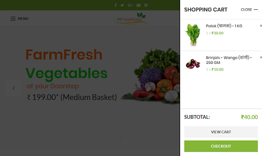 AS Vegetables - Online Vegetables Store