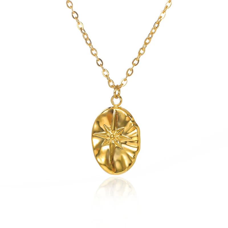 Title 2, Collier pendentif plaque ronde design de niche ...