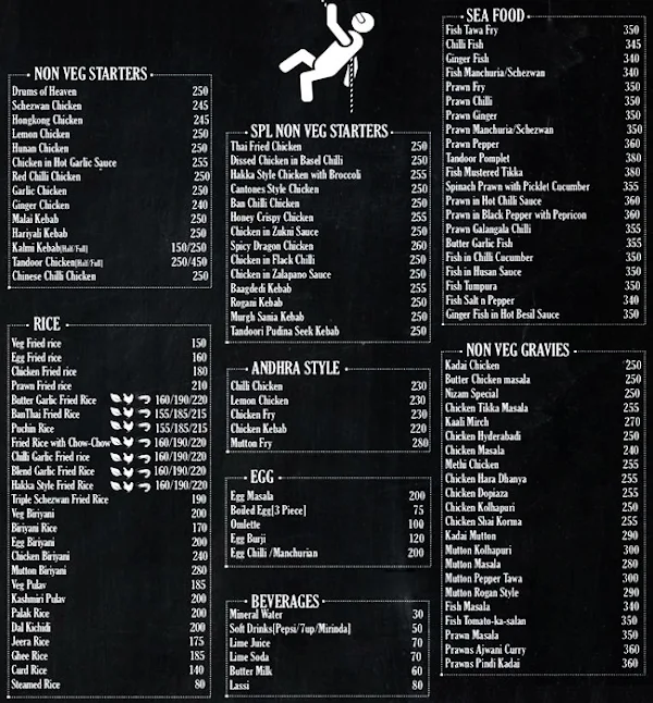 Central Jail menu 