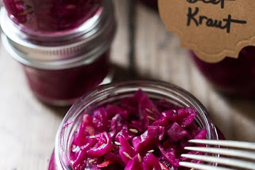Beet and Cabbage Sauerkraut