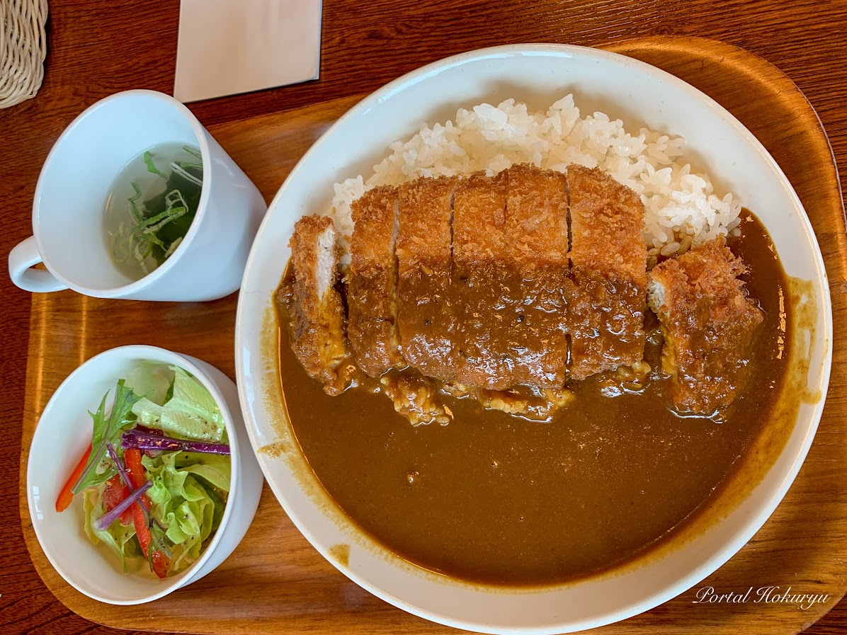 カツカレー・スープ＆サラダ付き