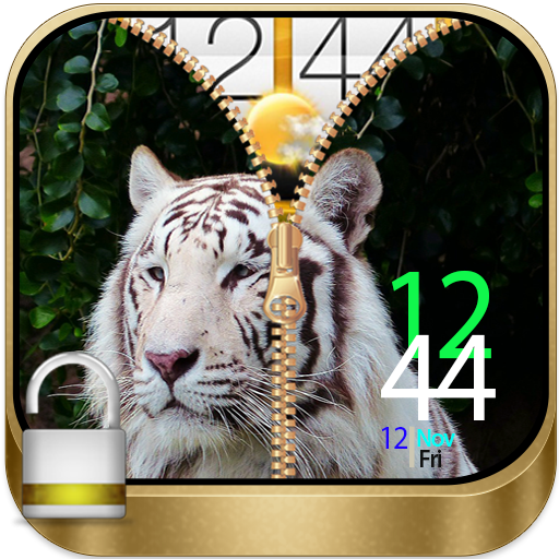 White Tiger Zip Lock Screen 工具 App LOGO-APP開箱王