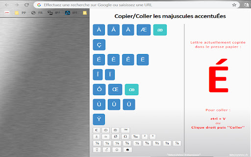 Copier/Coller les majuscules - by MicroVinc