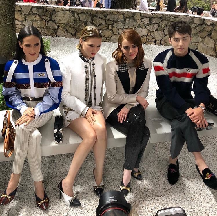 Emma Stone, Jaden Smith and More Sit Front Row at Louis Vuitton's