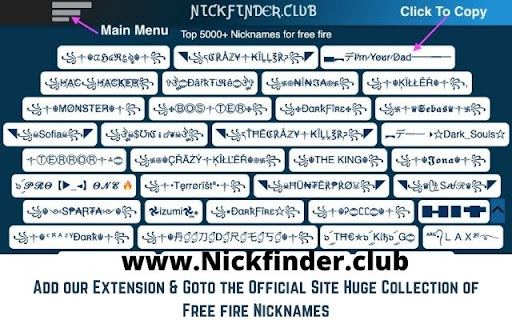 ▷Nickfinder.club꧁Booyah꧂free fire nicknames