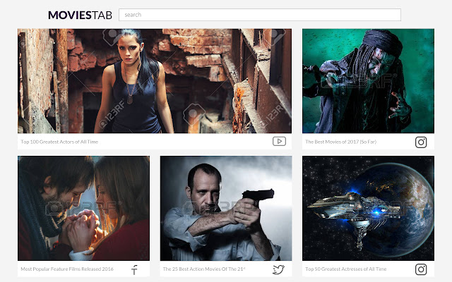 Movies Tab chrome extension
