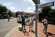 Tourists visit the famous Vilakazi Street in Soweto. 