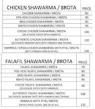 Shawarma Katta menu 1