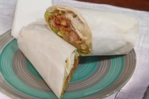 Salted Egg Yolk Fried Chicken Wrap (Malaysian)