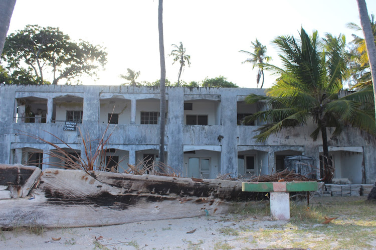 Ruins of the once-popular hotel