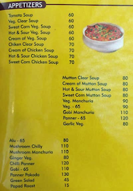 Bombay Restaurant menu 1