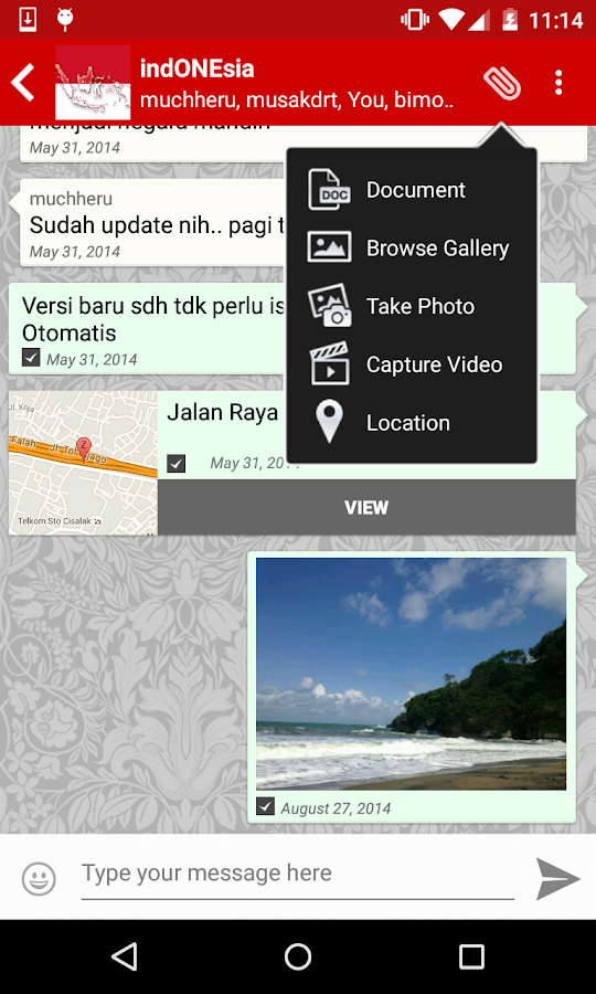   ZOHIB messenger- tangkapan layar 