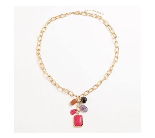 Title 2, Temperament Entry Lux Color Pendant Necklace Fo...