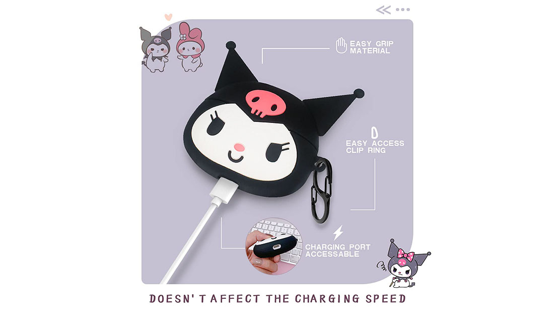 sanrio kuromi cool airpod pro cases for guys nice gift to girlfriend