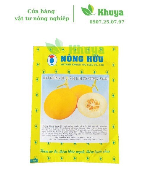 Hạt Giống Dưa Lê Nông Hữu 10Gr Thịt Trái Chắc - Mịn Giòn