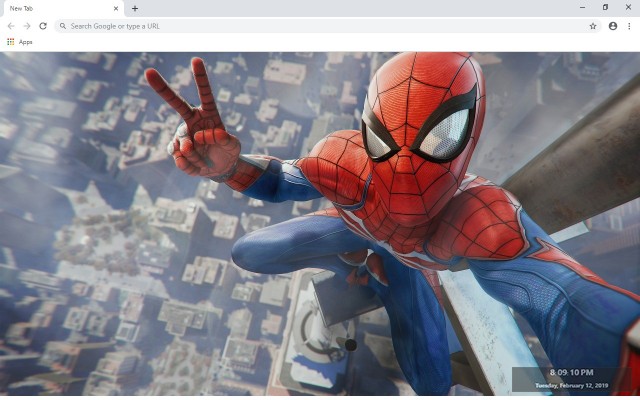 Marvel’s Spider-Man Wallpapers and New Tab