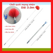 Cây Lau Nhà - Chổi Quét Mạng Nhện - Chổi Quét Trần Nhà - Cây Lau Kính - Cây Treo Đồ Inox Pt Loại 1 ( Dài 3M)