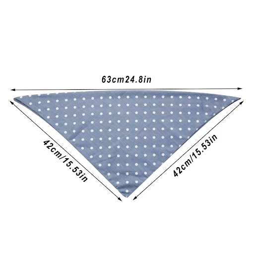 New Plaid Dots Style Winter Pet Bandanas Cotton Washable Dog Bandanas Scarf Bowties Collar Pet Square Bib For Puppies Ki