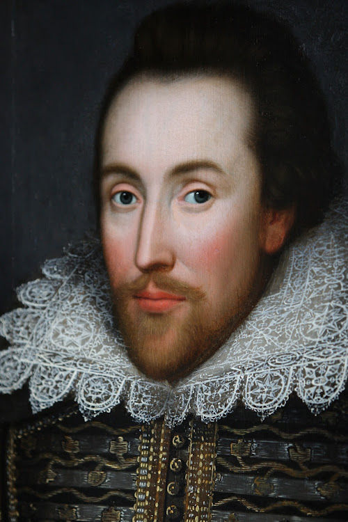 A painting of William Shakespeare thought to be the only authentic image of him made during his life, depicts him in his midforties. Picture: GETTY IMAGES/OLI SCARFF