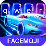 Neon Racing Car 3D Keyboard Theme  Icon