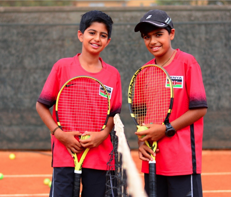 Twelve year old Raqeem Virani (R) and his brother Zayyan during a past training session