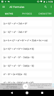 All Formulas Screenshot