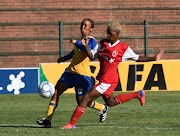 Action galore during the 2021 SASOL League match between City Lads and Royal Wizards yesterday.