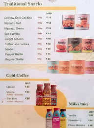 Cothas Coffee menu 1