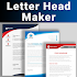 Letterhead Maker Business letter pad template Logo1.6